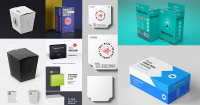 Los mejores Mockups PSD Gratis para Packaging de cajas de cartón 